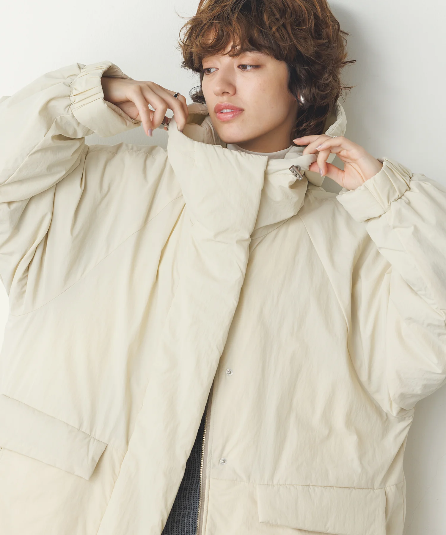 中綿ミディアム フードコート