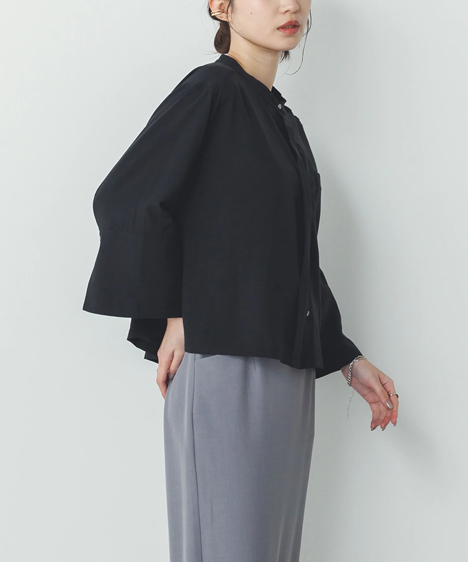 スパンローン カフスポイントシャツ