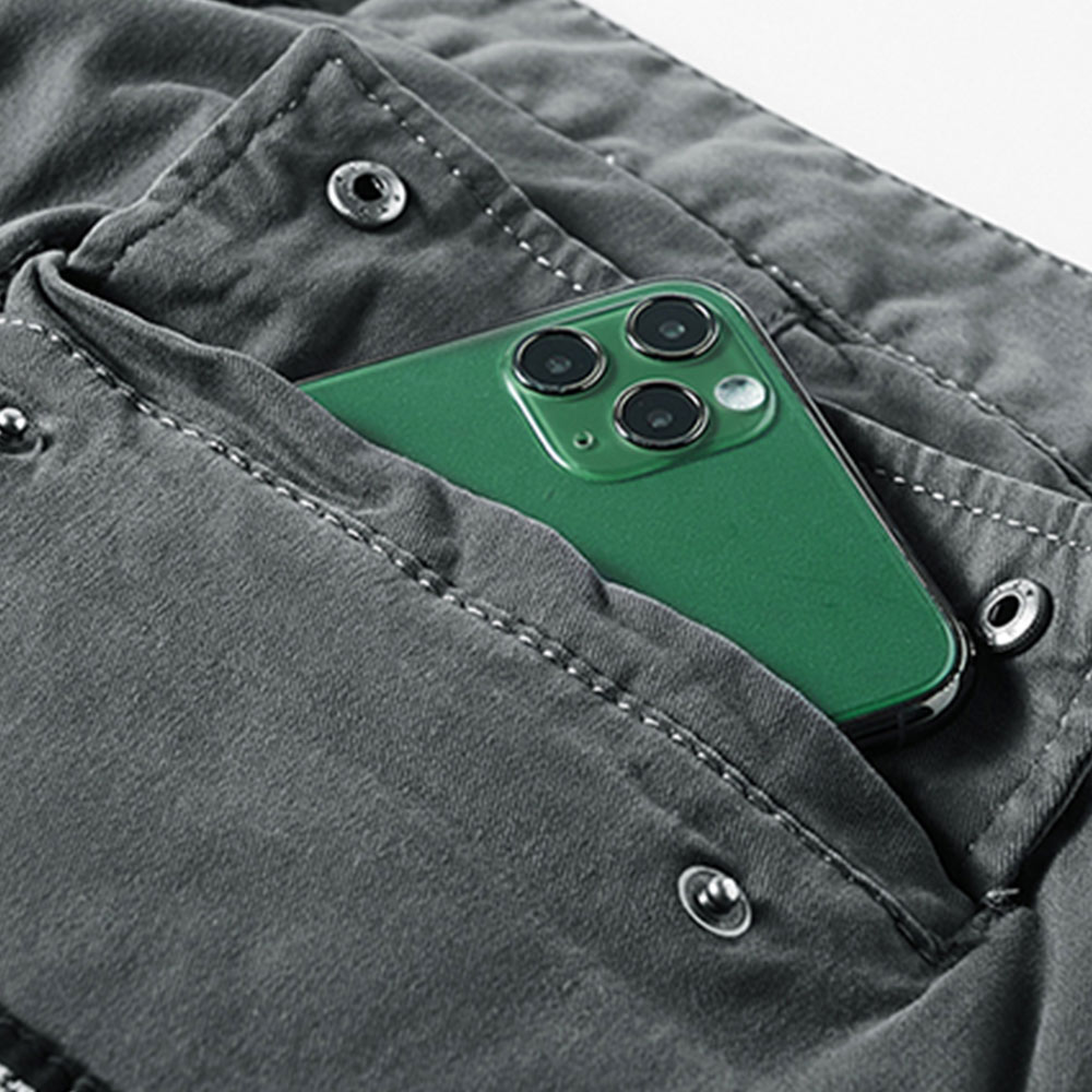 ミリタリー風　裾絞りパラトルーパーパンツ