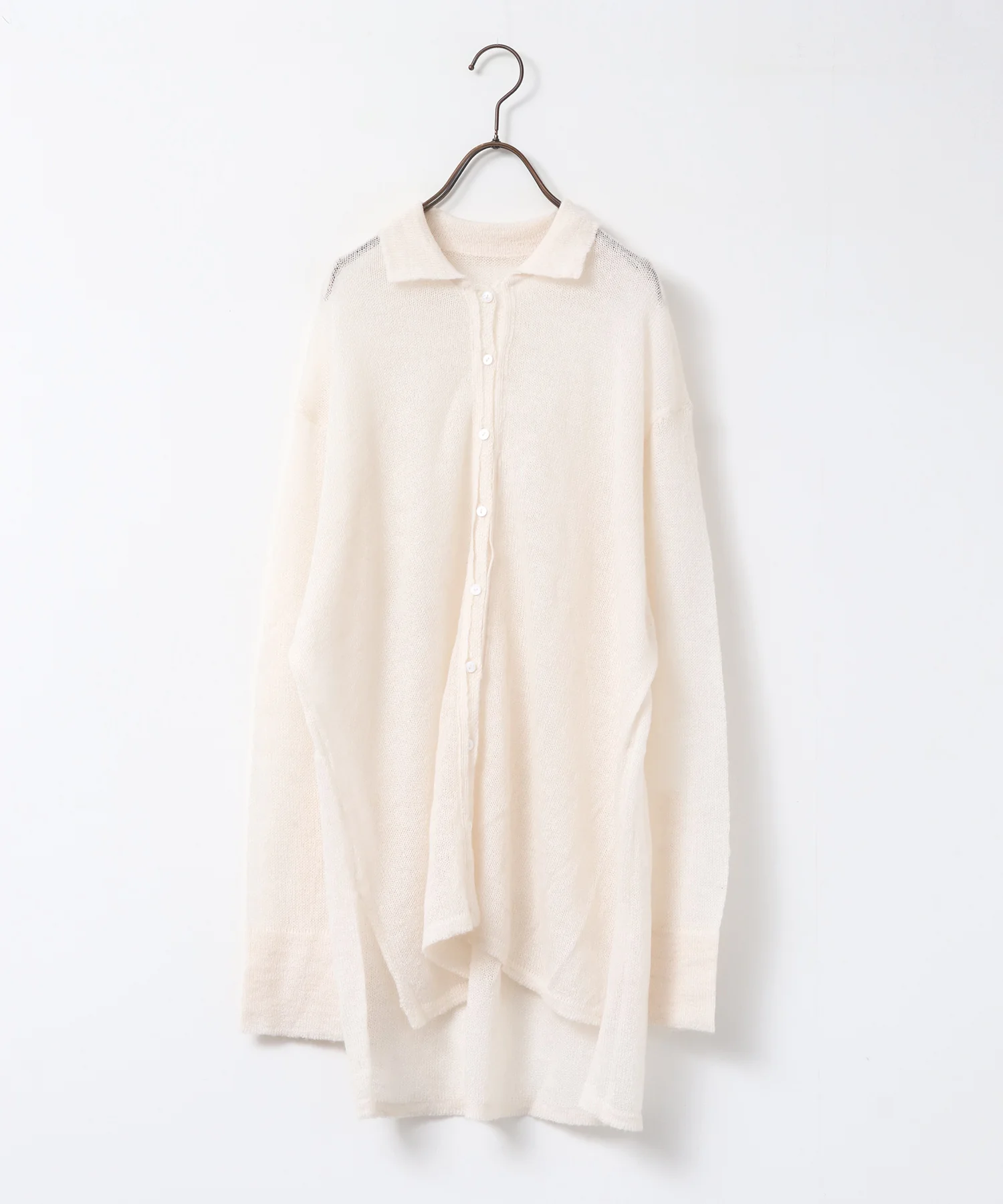 アルパカニット シアーシャツ