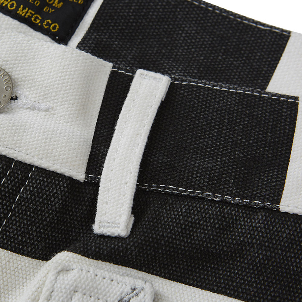 メンズストライプワークショートパンツ