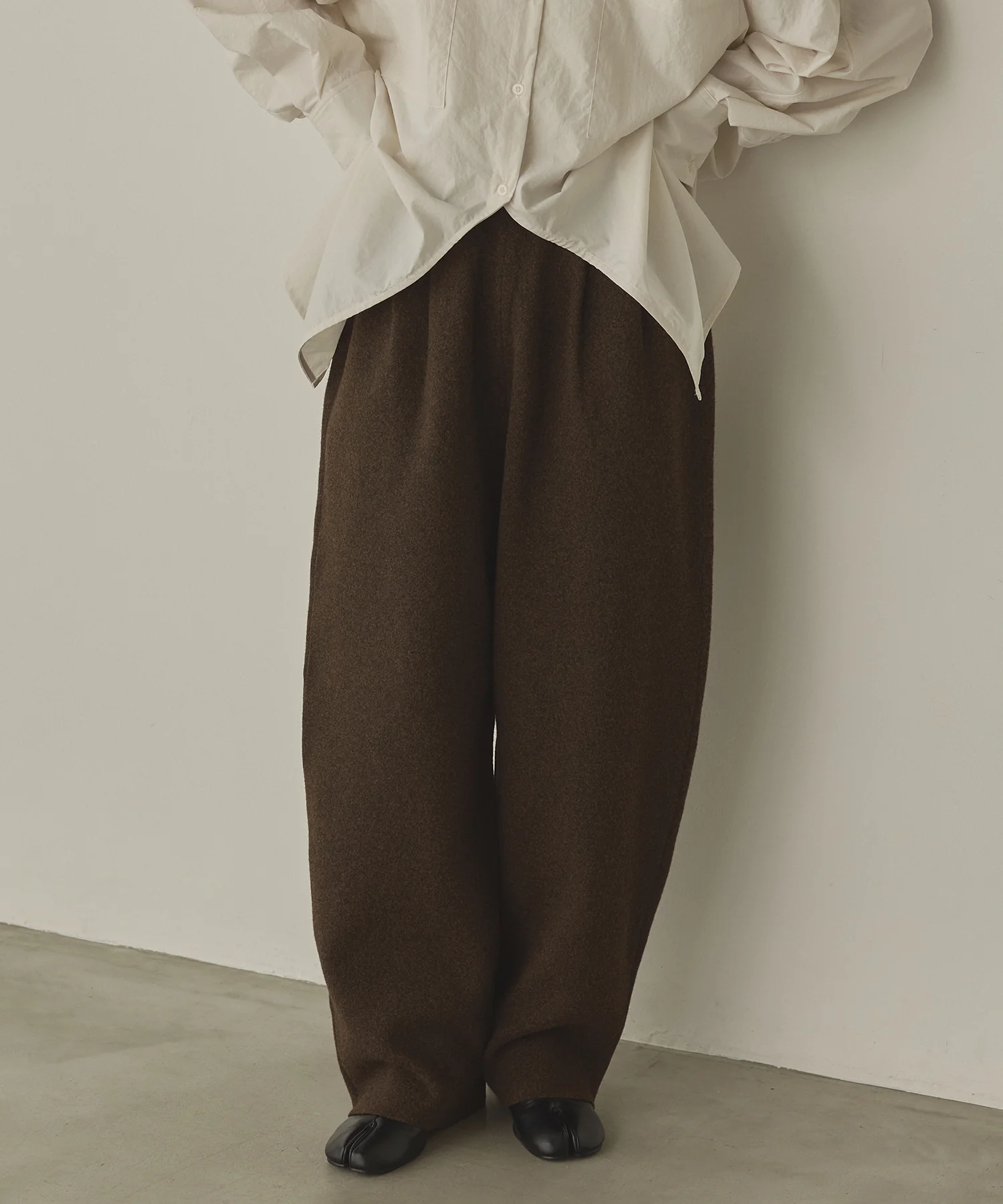 ニット ワイドパンツ