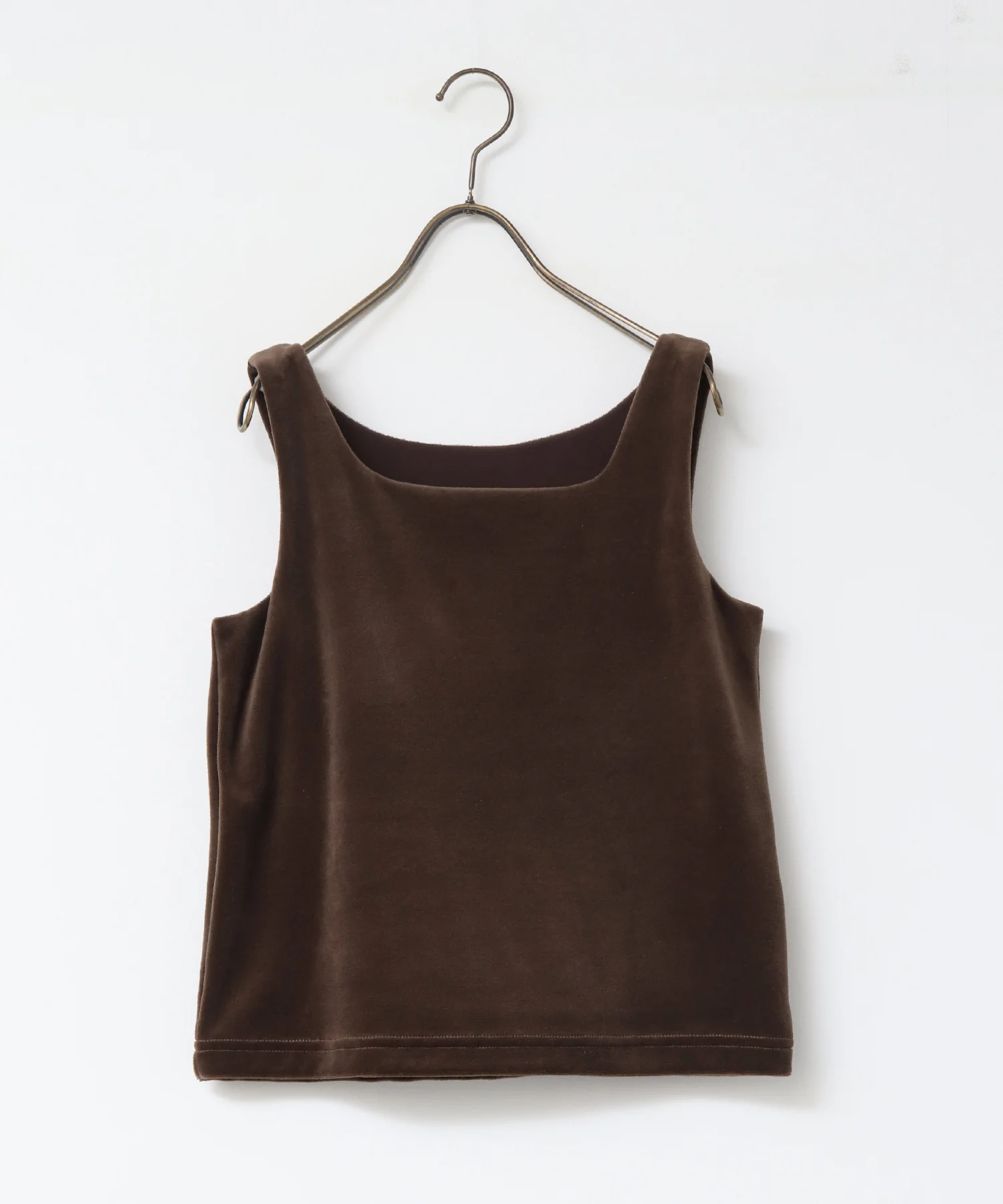 前後2WAY ベロア スクエアタンク