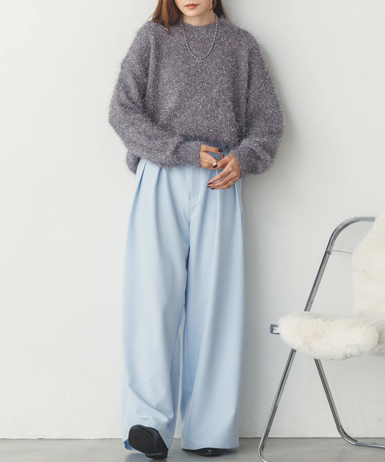 ストレッチワイドパンツ