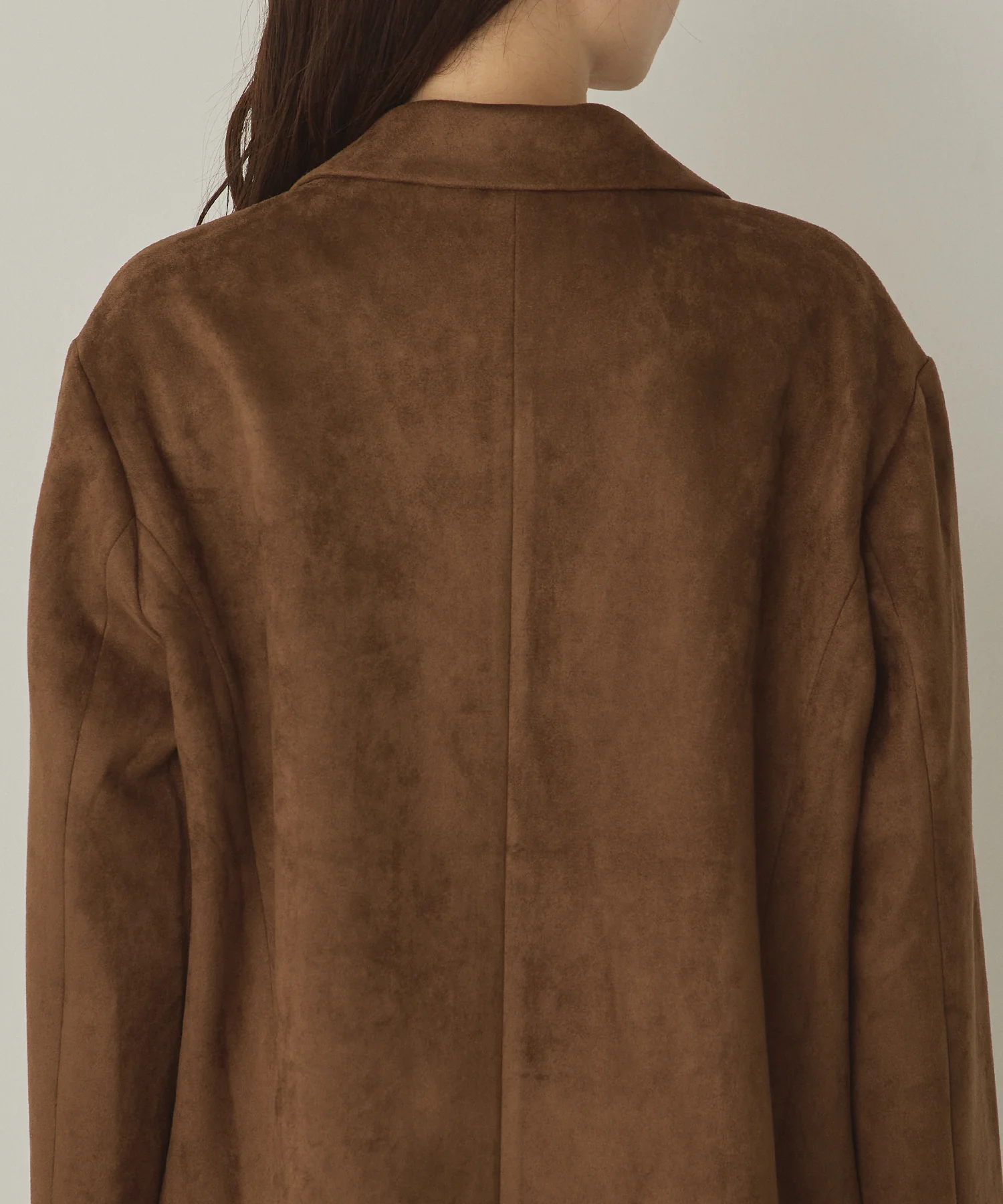 フェイクスウェード テーラードジャケット