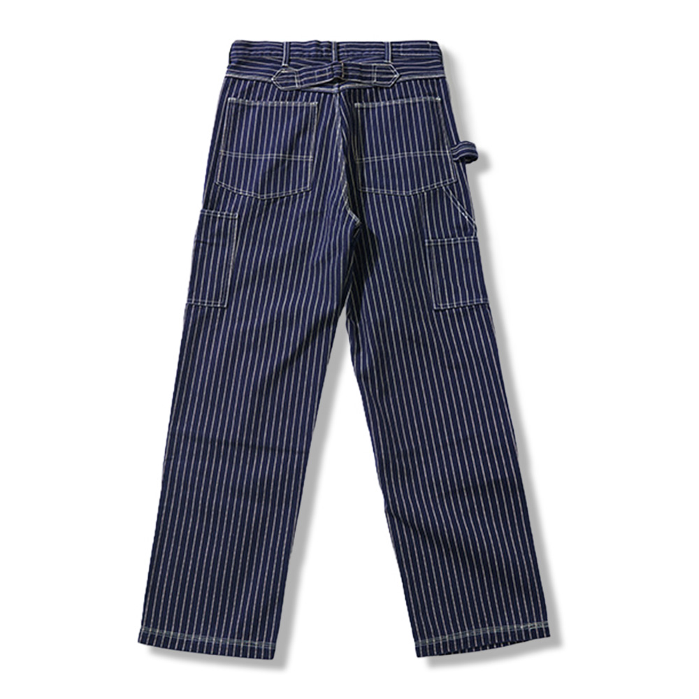 Wabashストライプ 柄　12oz高密度デニムワークパンツ