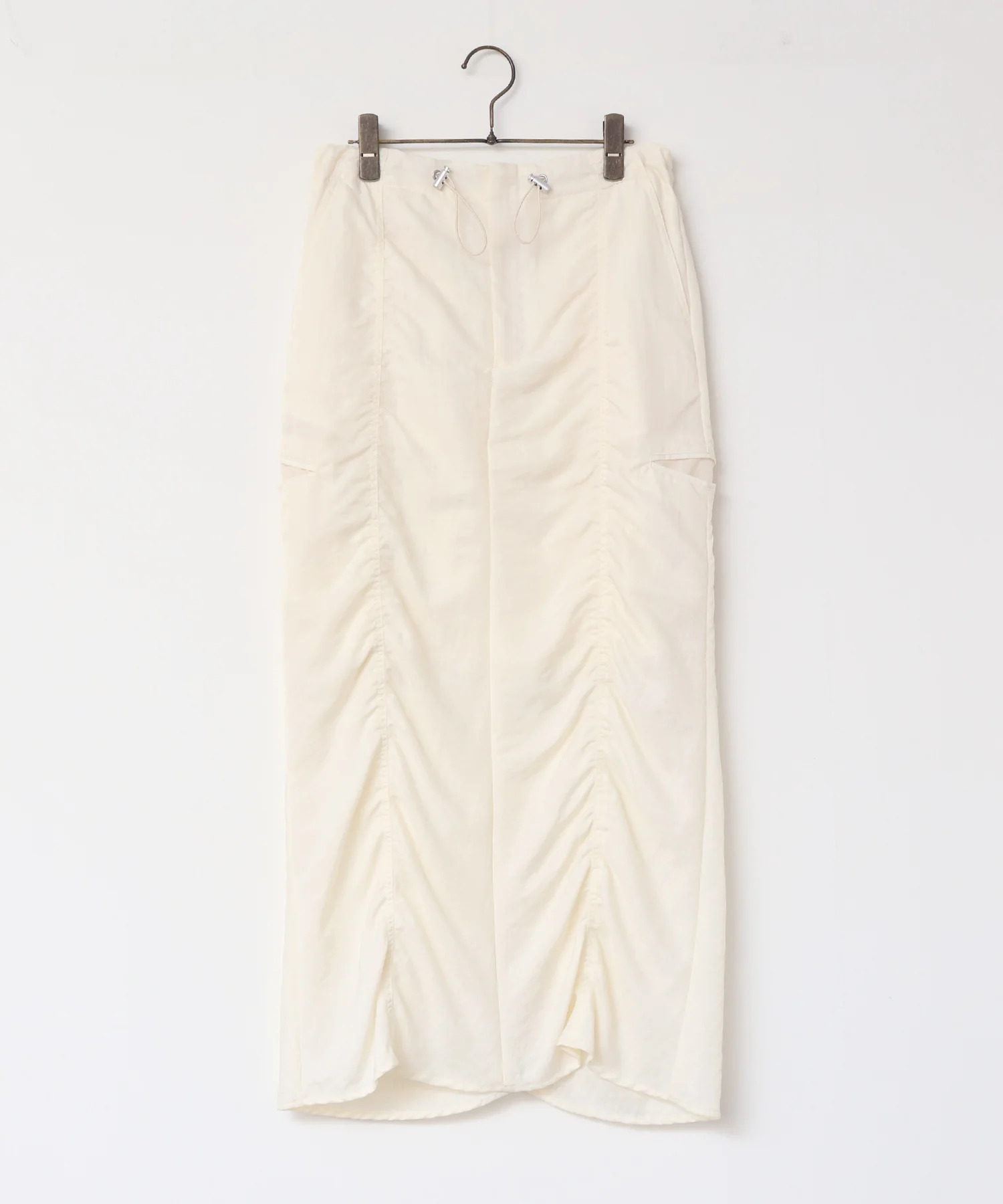 ナイロンツイル ナロースカート