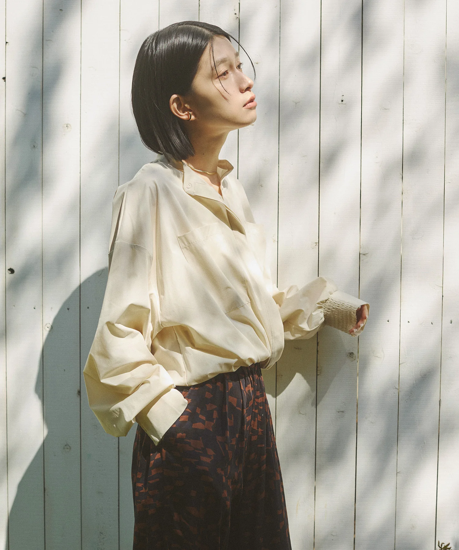 【新色追加】【接触冷感】2WAY カシュクールシャツ