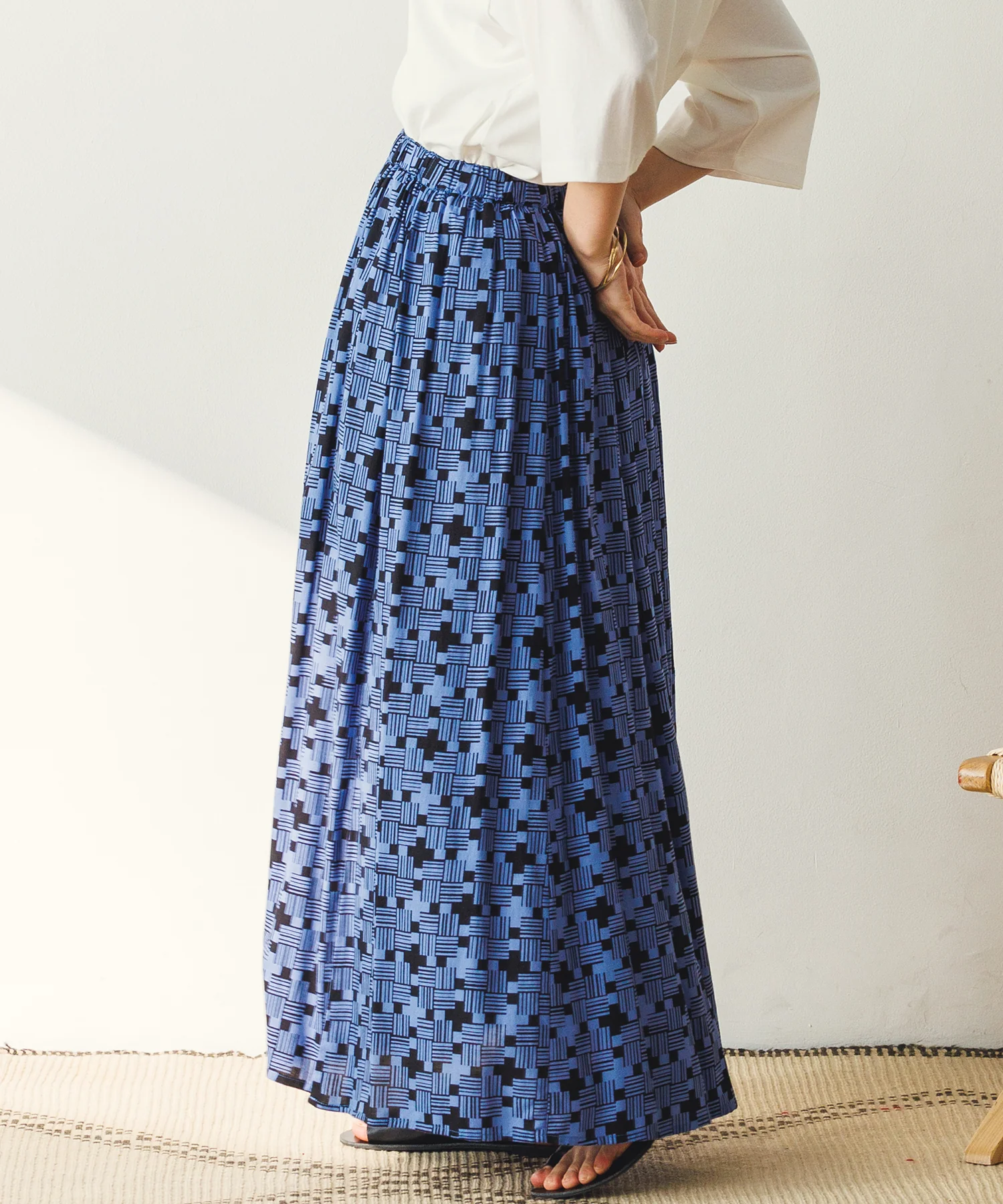 プリントフレアスカート