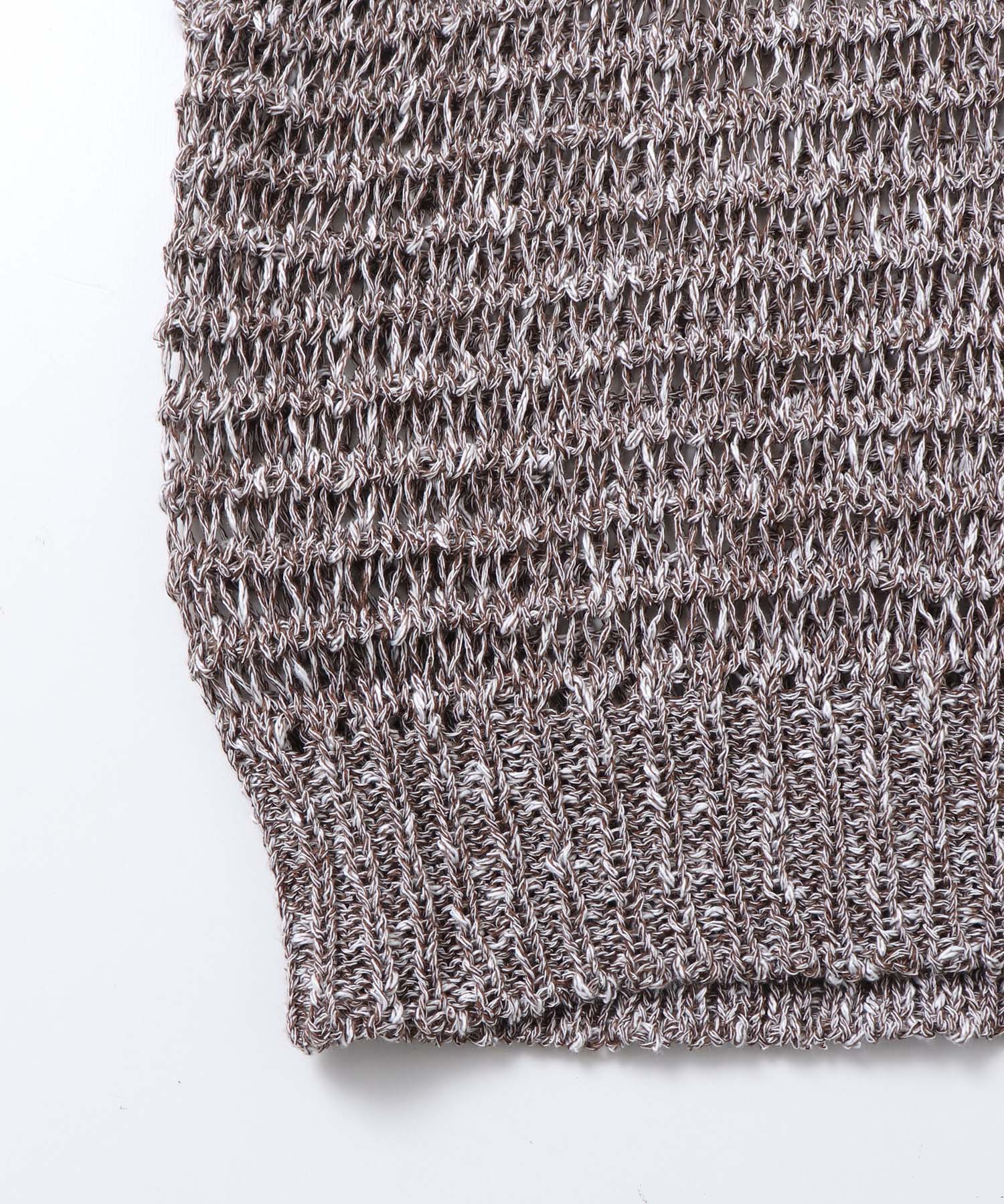 透かし編み ゆるニットタンクトップ