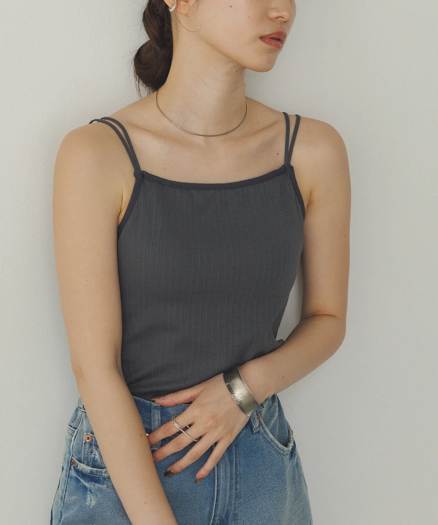 【WEB限定/別注】カップ付き キャミソール