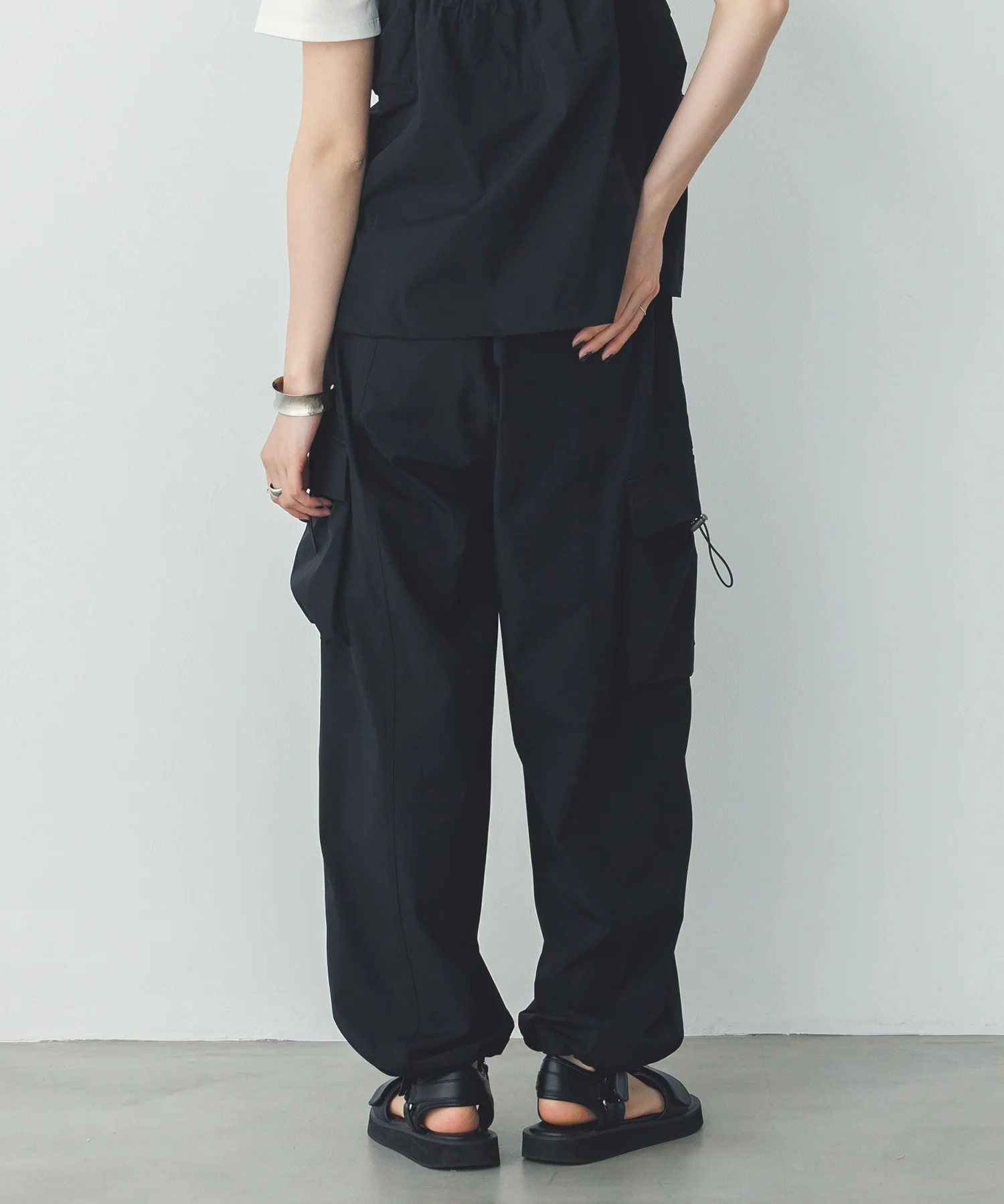 【接触冷感】パラシュートパンツ