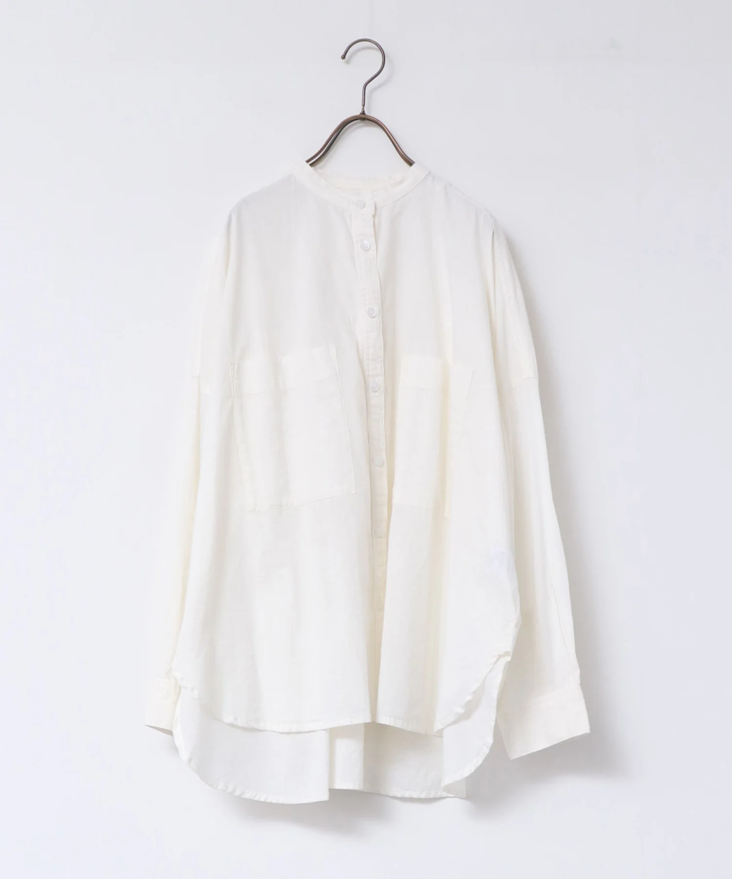 バンドカラーシャツ