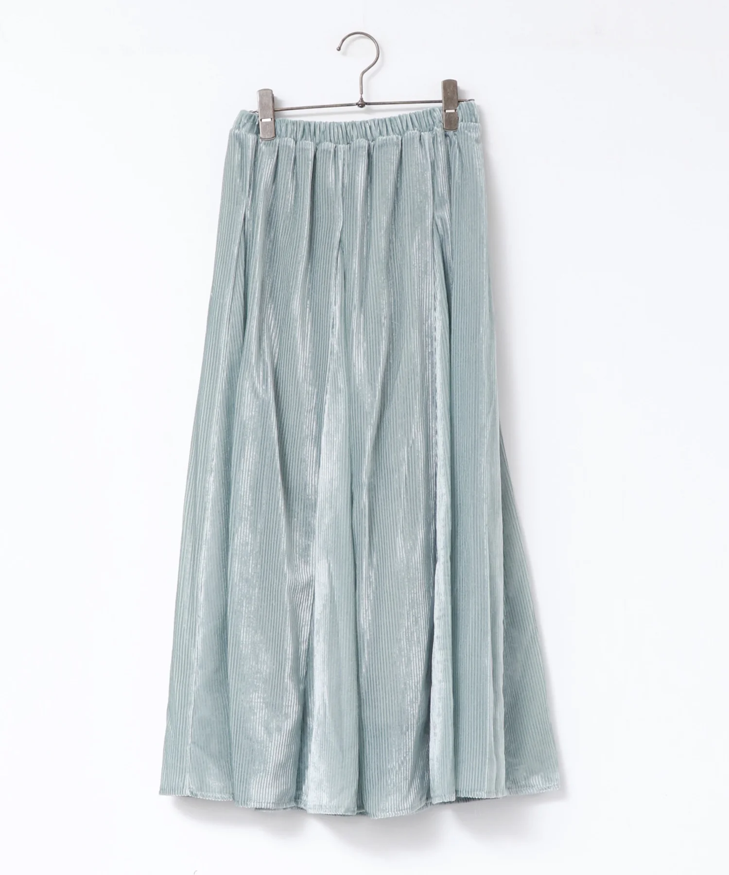 シアーストライプフレアスカート