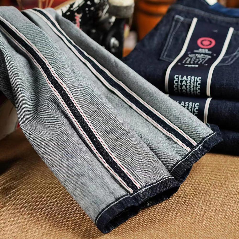 限定モデル　アメカジストレートセルビッチデニムパンツ